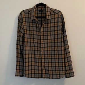 Mens 7 Diamonds plaid flannel b/d